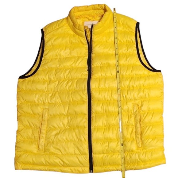 Aeropostale Bright Neon Yellow Puffer Vest 2 Pockets Unisex Size XL Pre-owned - Picture 6 of 8